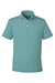 Vineyard Vines G012426 Mens Bradley Stripe Sankaty Short Sleeve Polo Shirt Sea Clay Green Flat Front