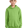 Port & Company Youth Core Pill Resistant Fleece Hooded Sweatshirt Hoodie w/ Pouch Pocket - Lime Green