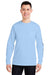 Vineyard Vines V021214 Mens Long Sleeve Crewneck T-Shirt w/ Pocket Jet Black Model Front