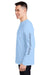 Vineyard Vines V021214 Mens Long Sleeve Crewneck T-Shirt w/ Pocket Jet Black Model Side