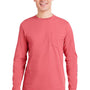 Vineyard Vines Mens Long Sleeve Crewneck T-Shirt w/ Pocket - Jetty Red - New