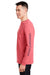 Vineyard Vines V021214 Mens Long Sleeve Crewneck T-Shirt w/ Pocket Jetty Red Model Side