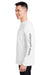 Vineyard Vines V021214 Mens Long Sleeve Crewneck T-Shirt w/ Pocket White Cap Model Side