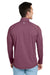 Vineyard Vines K002709 Mens Sankaty 1/4 Zip Sweatshirt Collegiate Burgundy Model Back