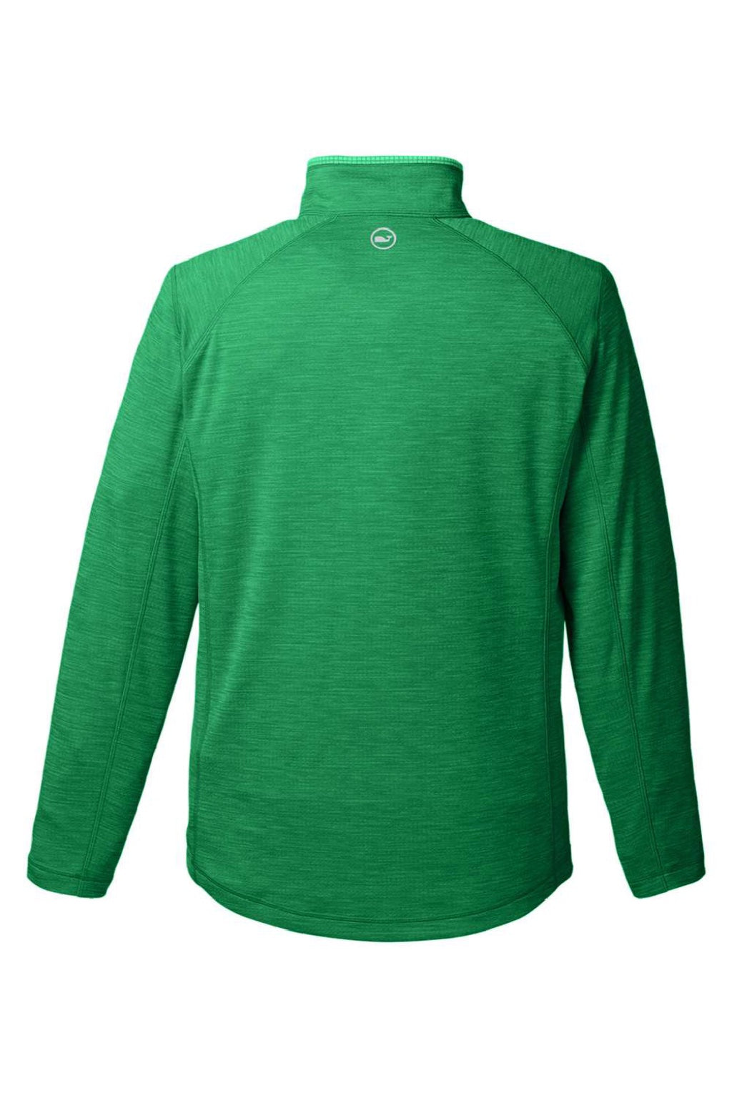 Vineyard Vines K002709 Mens Sankaty 1/4 Zip Sweatshirt Collegiate Green Flat Back
