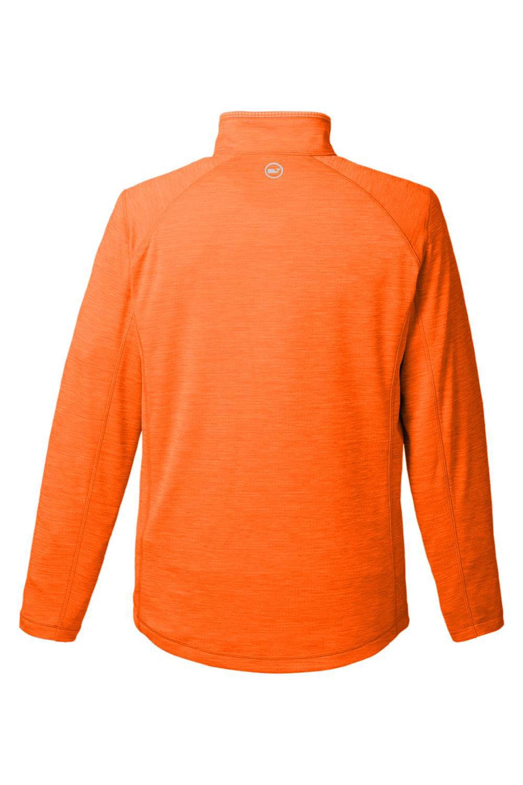 Vineyard Vines K002709 Mens Sankaty 1/4 Zip Sweatshirt Collegiate Orange Flat Back