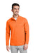 Vineyard Vines K002709 Mens Sankaty 1/4 Zip Sweatshirt Collegiate Orange Model Front