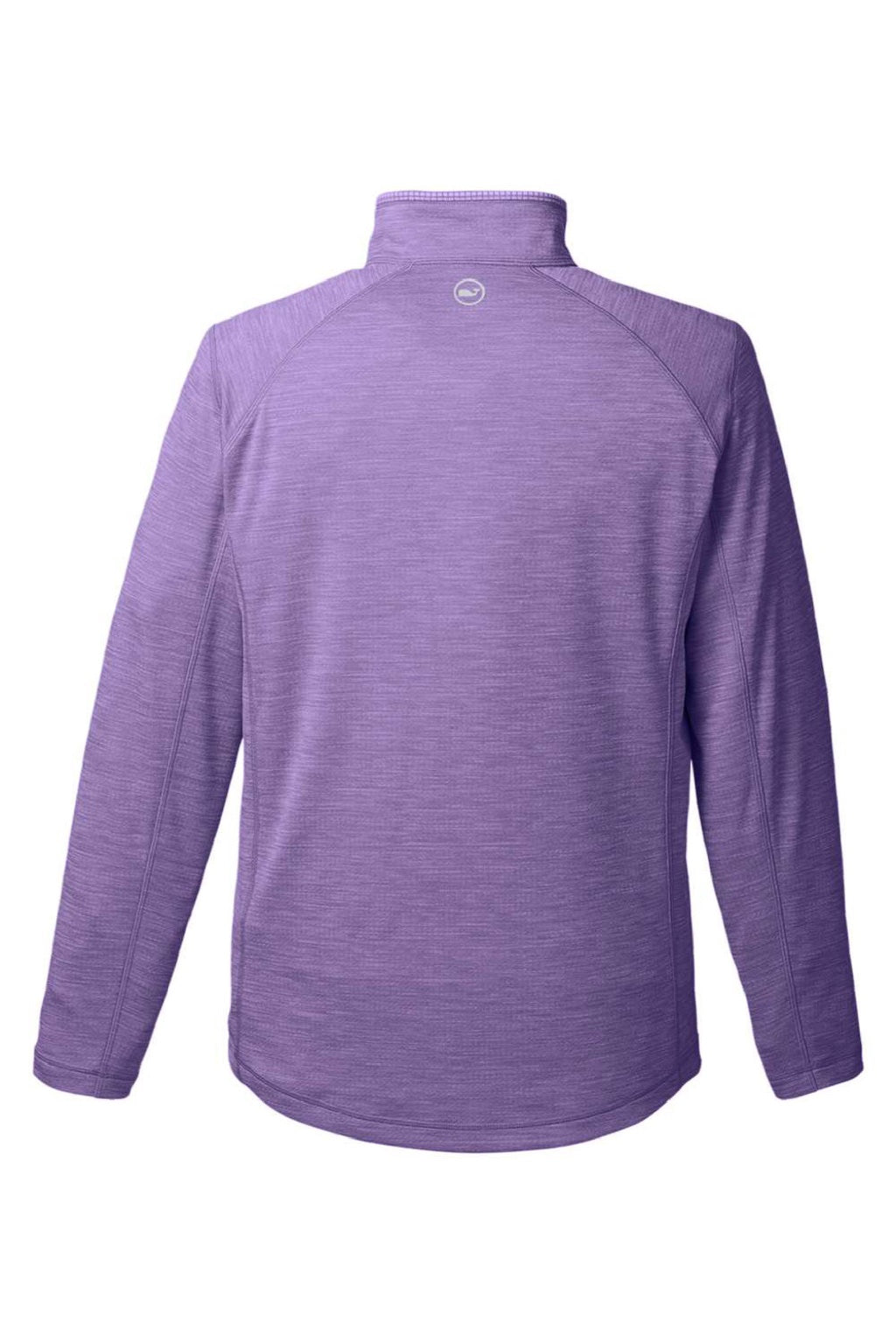 Vineyard Vines K002709 Mens Sankaty 1/4 Zip Sweatshirt Collegiate Purple Flat Back