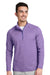 Vineyard Vines K002709 Mens Sankaty 1/4 Zip Sweatshirt Collegiate Purple Model Front
