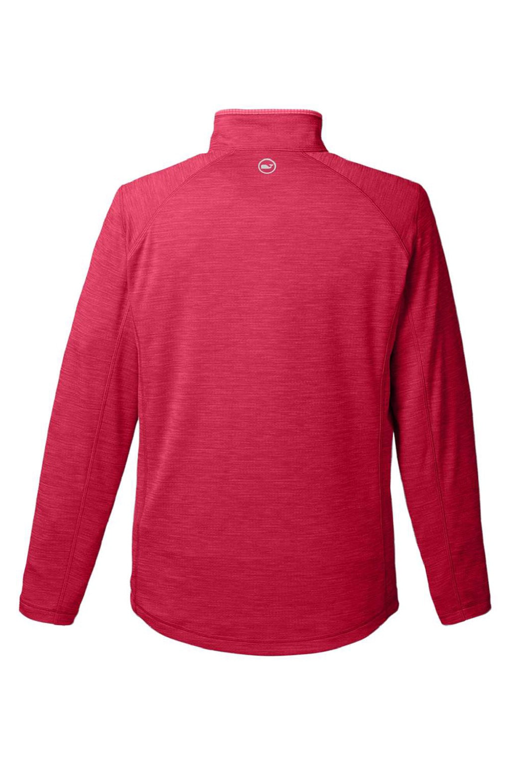 Vineyard Vines K002709 Mens Sankaty 1/4 Zip Sweatshirt Collegiate Red Flat Back