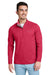 Vineyard Vines K002709 Mens Sankaty 1/4 Zip Sweatshirt Collegiate Red Model Front