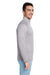 Vineyard Vines K002709 Mens Sankaty 1/4 Zip Sweatshirt Heather Grey Model Side