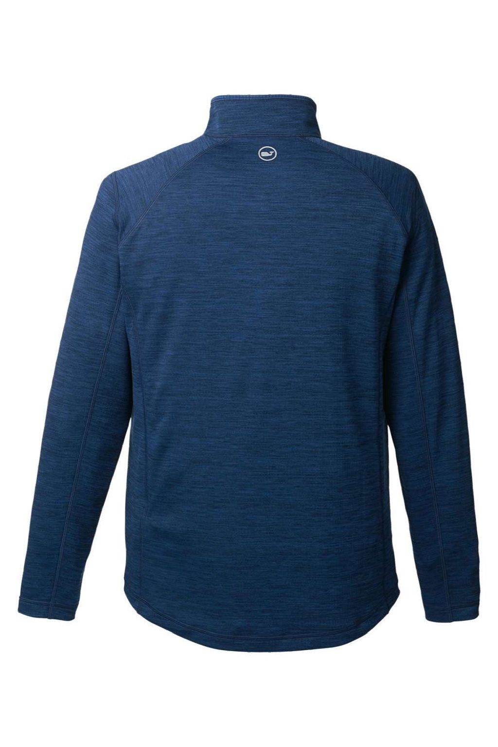 Vineyard Vines K002709 Mens Sankaty 1/4 Zip Sweatshirt Vineyard Navy Blue Flat Back