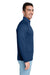 Vineyard Vines K002709 Mens Sankaty 1/4 Zip Sweatshirt Vineyard Navy Blue Model Side