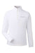 Vineyard Vines K002709 Mens Sankaty 1/4 Zip Sweatshirt White Cap Flat Front