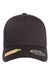 Flexfit Hats 110R Mens Recycled Mesh Flexfit Hat Black Flat Front
