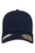 Flexfit Hats 110R Mens Recycled Mesh Flexfit Hat Navy Blue/White Flat Front