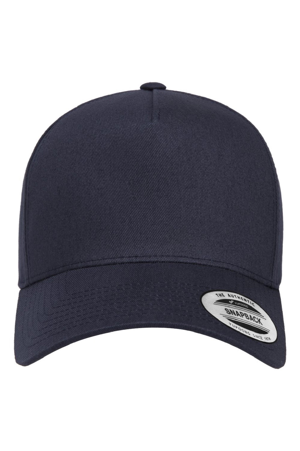 Yupoong Hats 5079 Mens Retro Snapback Trucker Hat Navy Blue Flat Front