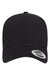 Yupoong Hats 5389AP Mens Perforated Snapback Hat Black Flat Front