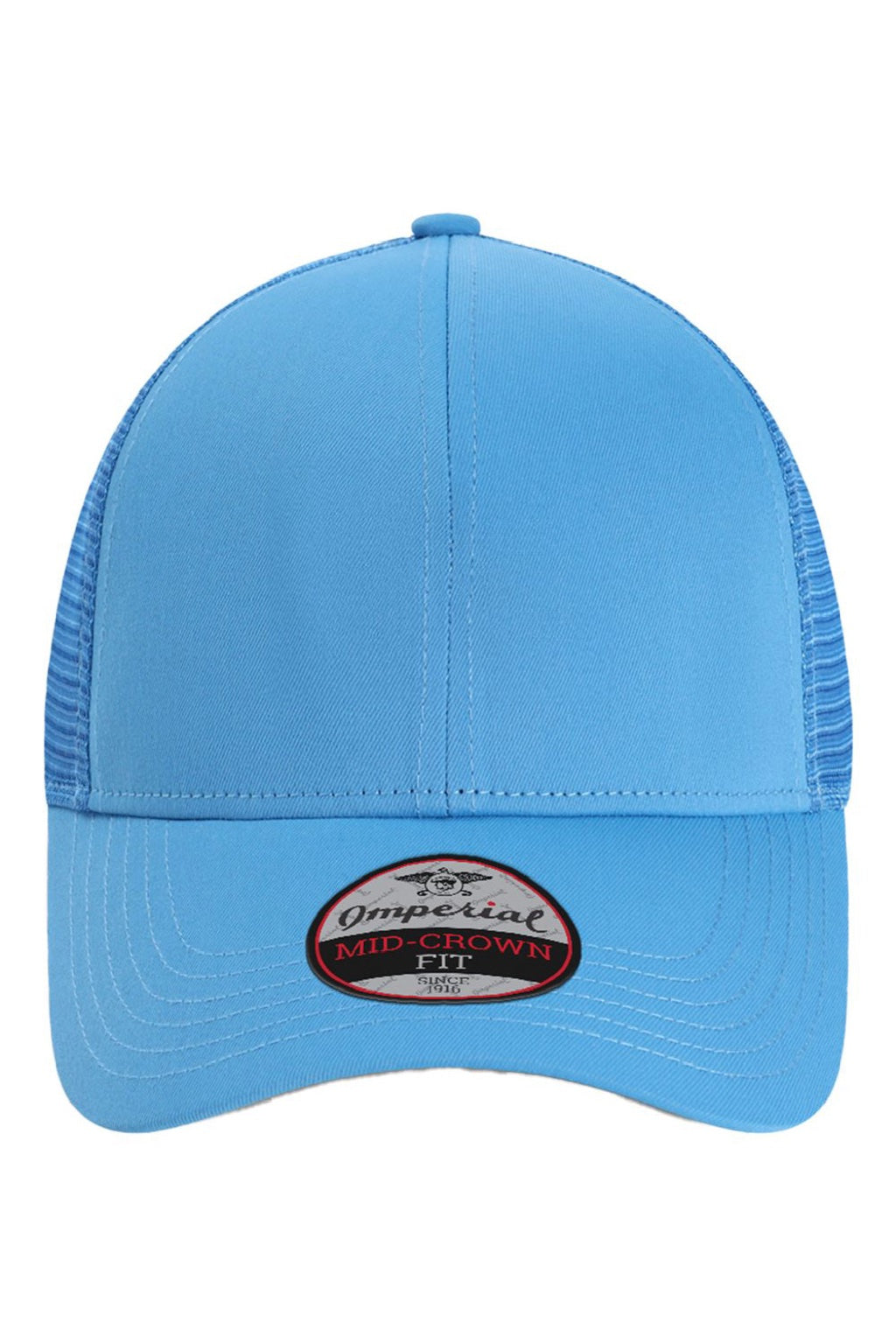 Imperial Hats 1988M Mens The Whitaker Mesh Adjustable Hat Royal Blue Flat Front