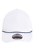 Imperial Hats 5054U Mens The Harrison Adjustable Hat White/Navy Blue Flat Front