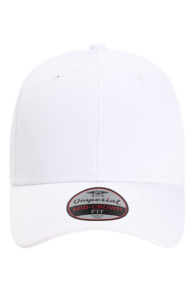 Imperial Hats 7054N Mens The Independent Adjustable Hat White Flat Front