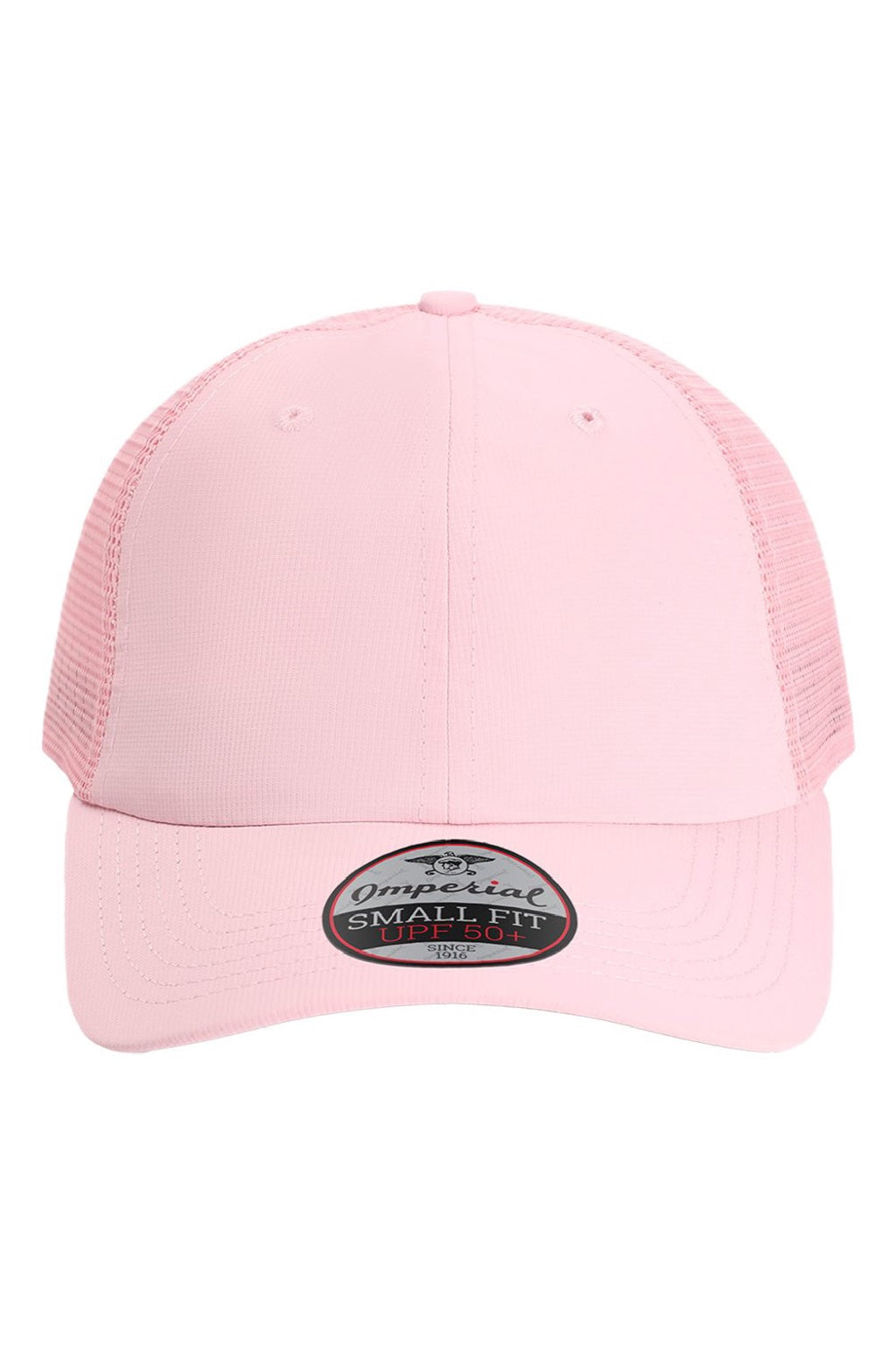 Imperial Hats L338M Mens The Hinsen Mesh Back Adjustable Hat Light Pink Flat Front