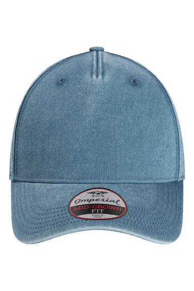 Imperial Hats X240 Mens The Gambit Adjustable Hat Breaker Blue Flat Front