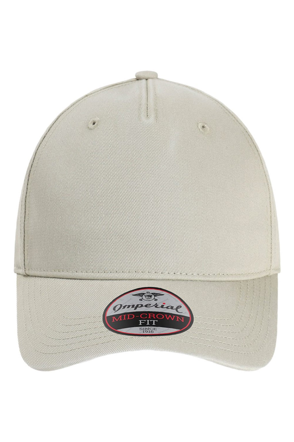 Imperial Hats X240 Mens The Gambit Adjustable Hat Stone Khaki Flat Front