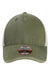 Imperial Hats X240M Mens The Gambit Mesh Back Adjustable Hat Olive Green/Stone Flat Front