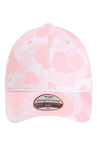 Imperial Hats 5058 Mens The Outtasite Adjustable Hat Frog Skin Camo Light Pink Flat Front