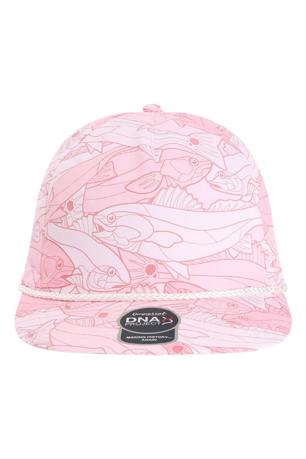 Imperial Hats DNA014 Mens The Golden Hour Adjustable Hat Light Pink Flat Front