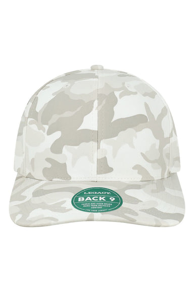 Legacy Hats B9A Mens Back Nine Adjustable Hat Snow Camo Flat Front