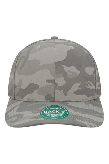 Legacy Hats B9A Mens Back Nine Adjustable Hat Storm Camo Flat Front