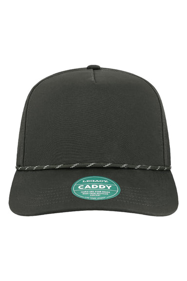 Legacy Hats CADDY Mens The Caddy Adjustable Hat Black Flat Front