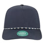 Legacy Hats Mens The Caddy Moisture Wicking Adjustable Hat - Navy Blue - New