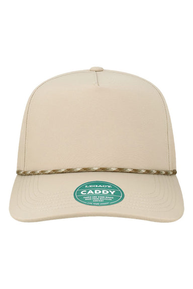 Legacy Hats CADDY Mens The Caddy Adjustable Hat Stone Flat Front