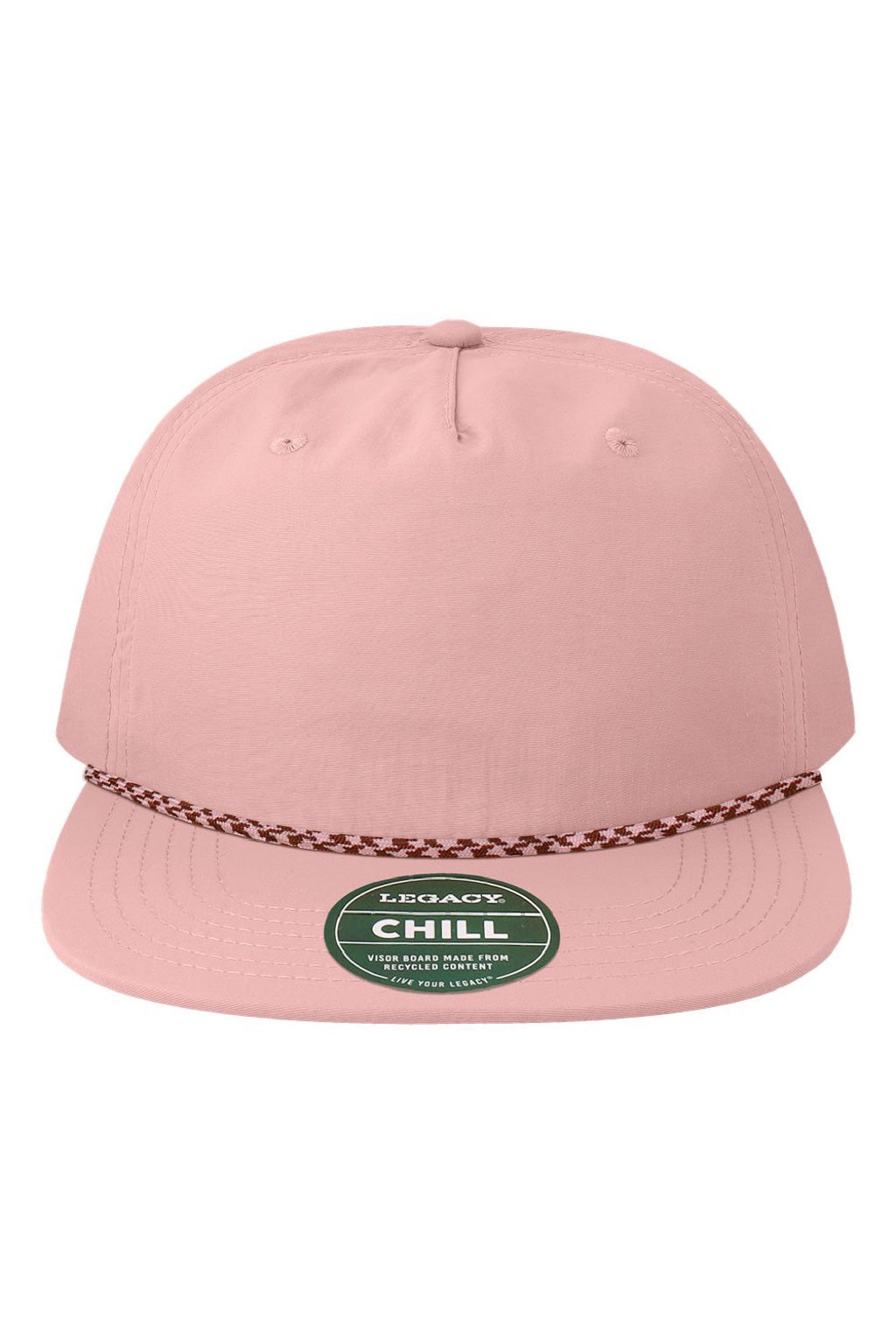 Legacy Hats CHILL Mens The Chill Adjustable Hat Dusty Rose Pink Flat Front