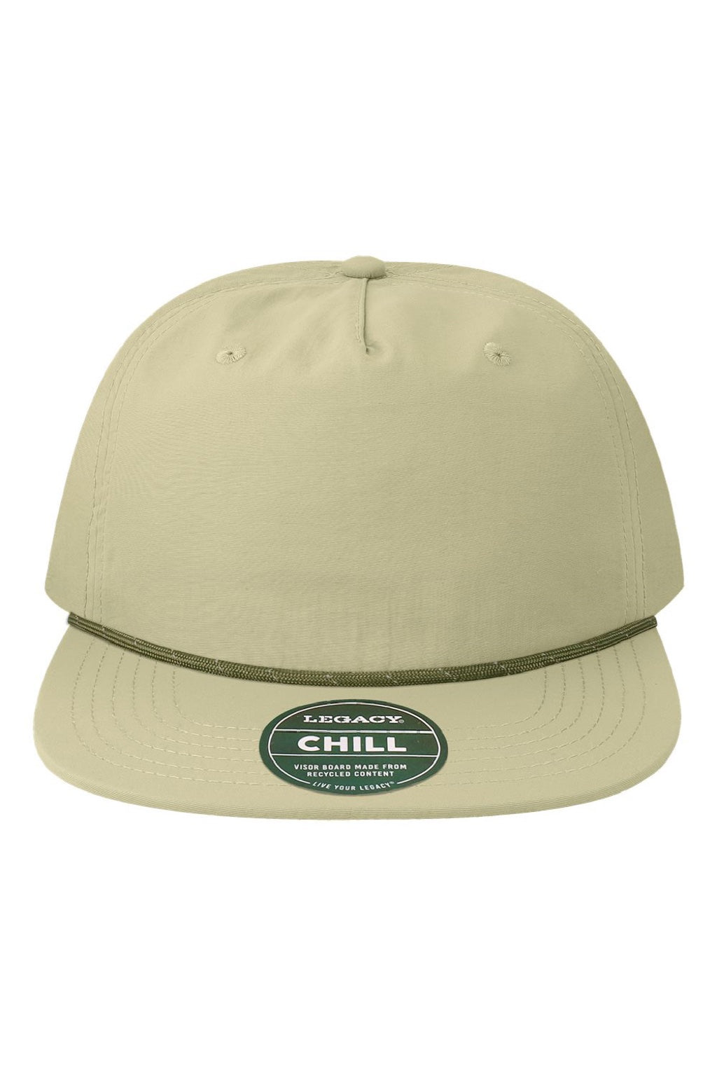 Legacy Hats CHILL Mens The Chill Adjustable Hat Light Sage Green Flat Front