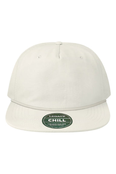 Legacy Hats CHILL Mens The Chill Adjustable Hat Linen White Flat Front