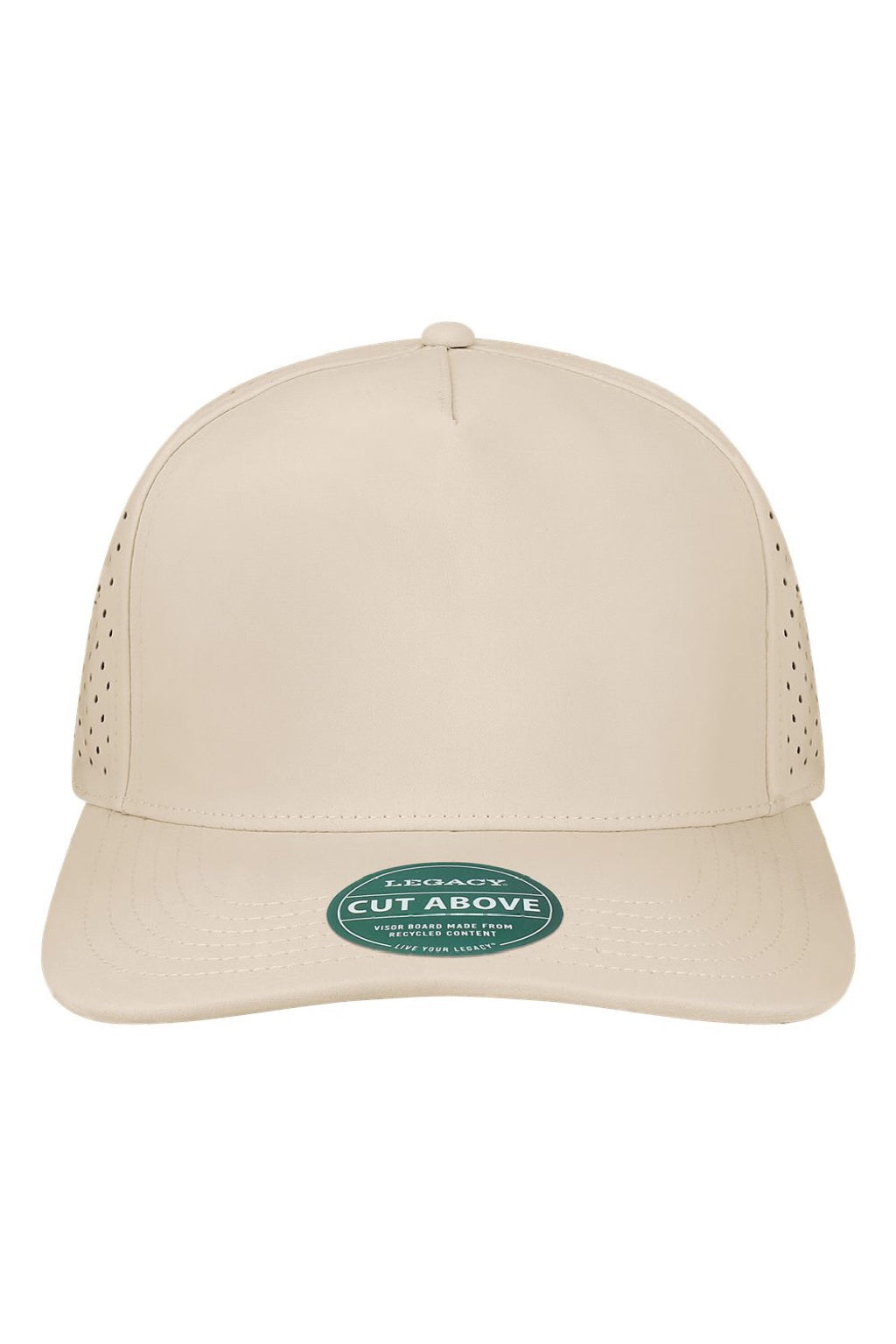 Legacy Hats CUT Mens The Cut Above Snapback Hat Stone Flat Front