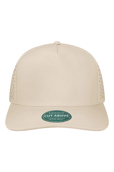 Legacy Hats CUT Mens The Cut Above Snapback Hat Stone Flat Front