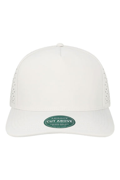 Legacy Hats CUT Mens The Cut Above Snapback Hat White Flat Front