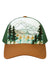 LOCALE Hats 5PTKR Mens Adjustable Trucker Hat Explorer Flat Front