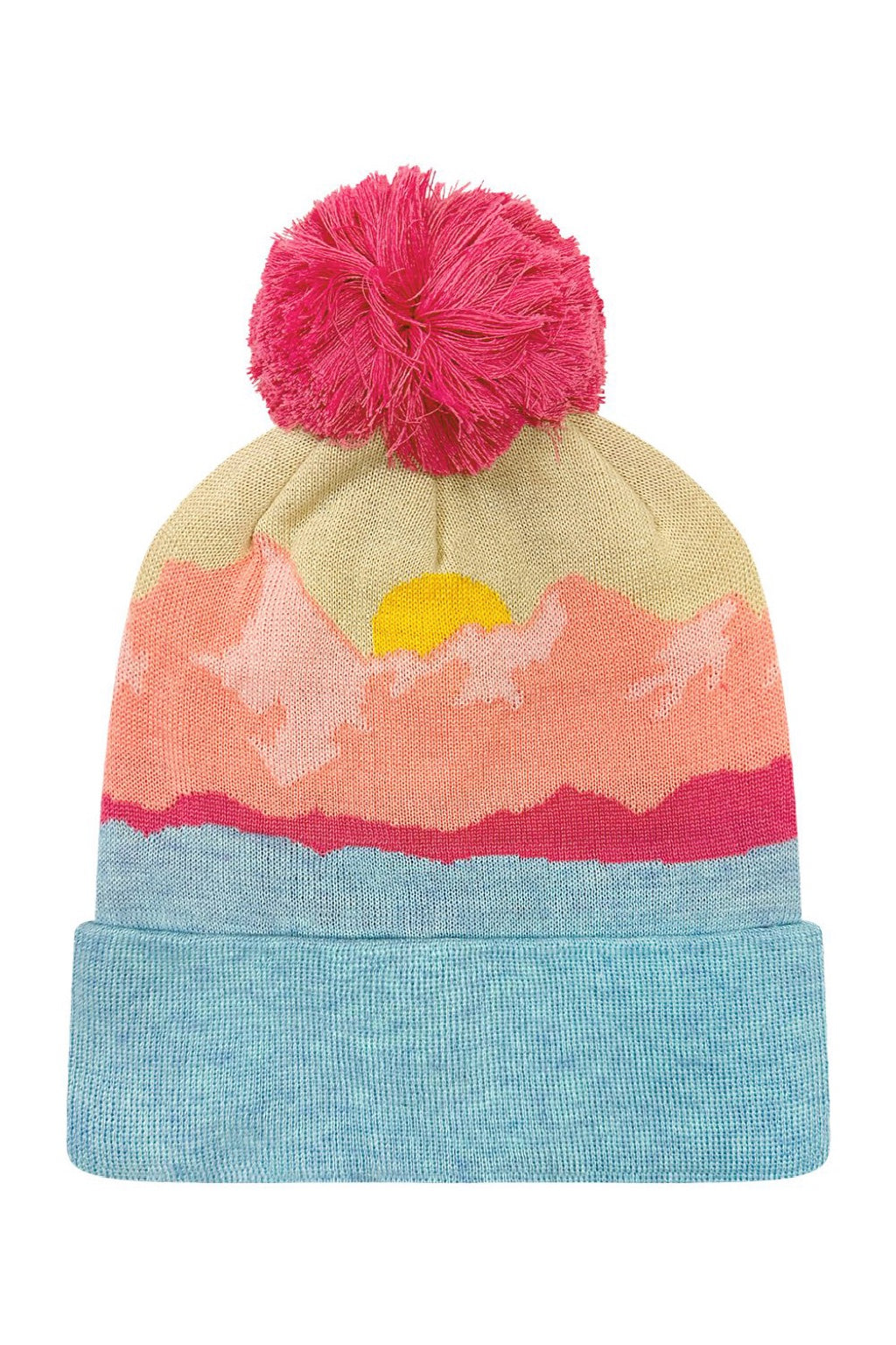 LOCALE Hats GRNDSR Mens Grand Recycled Beanie Mountain Morning Flat Front