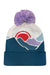 LOCALE Hats GRNDSR Mens Grand Recycled Beanie Mountain Sunset Flat Front