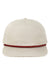 LOCALE Hats WILSON Mens Unstructured Snapback Rope Hat Cream Flat Front