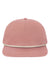 LOCALE Hats WILSON Mens Unstructured Snapback Rope Hat Rose Pink/Cream Flat Front