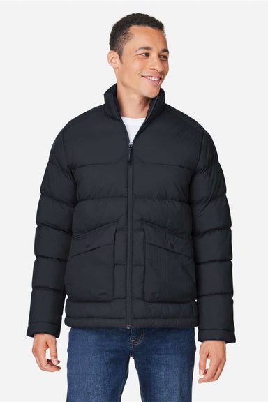 Core 365 CE720 Mens Inspire Full Zip Puffer Jacket Black Model Front