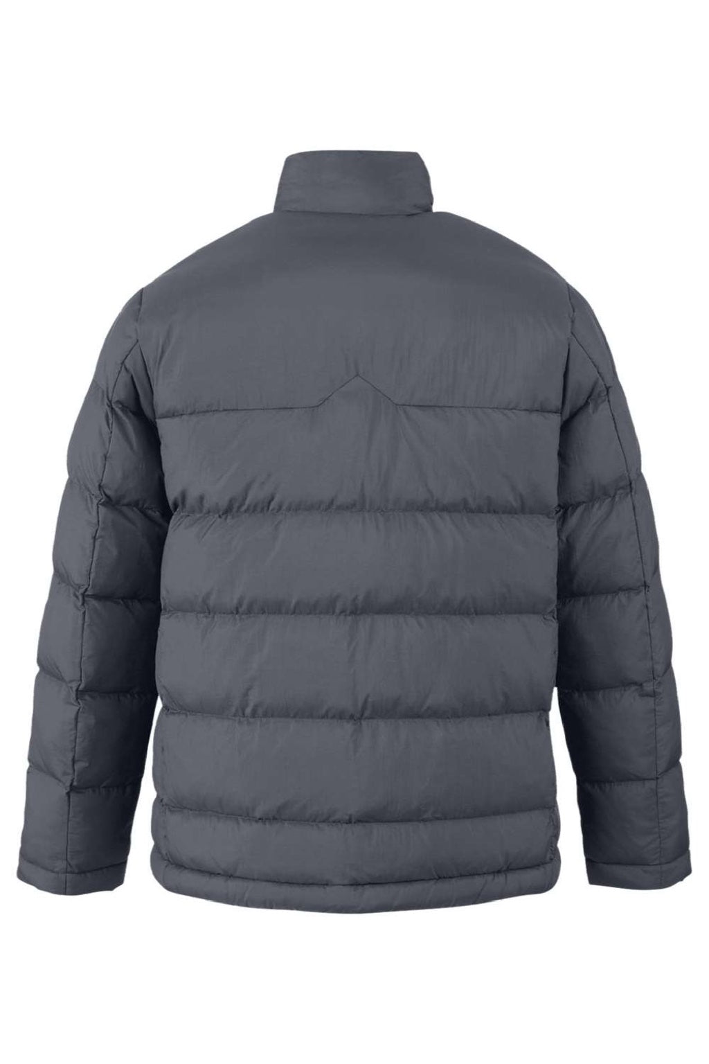 Core 365 CE720 Mens Inspire Full Zip Puffer Jacket Carbon Grey Flat Back